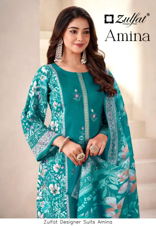 Zulfat Designer Suits Amina