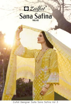 Zulfat Designer Suits Sana Safina Vol 3