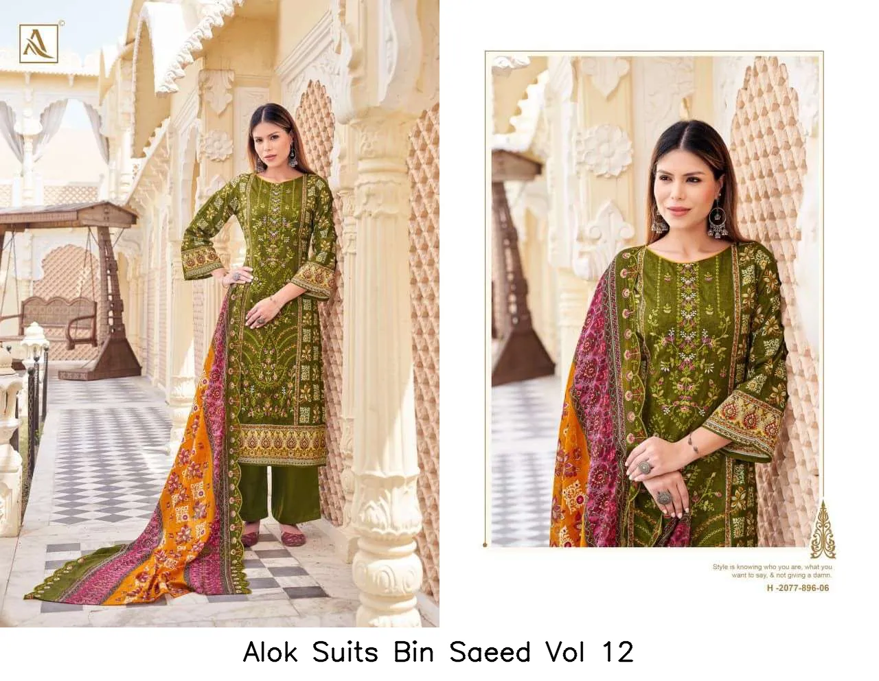 Alok Suits Bin Saeed Vol 12 - Image 6
