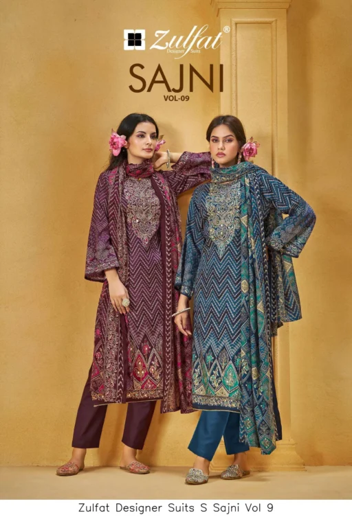 Zulfat Designer Suits S Sajni Vol 9