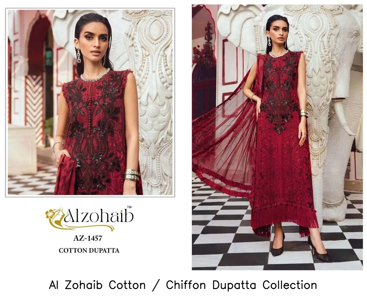 Al Zohaib Cotton / Chiffon Dupatta Collection