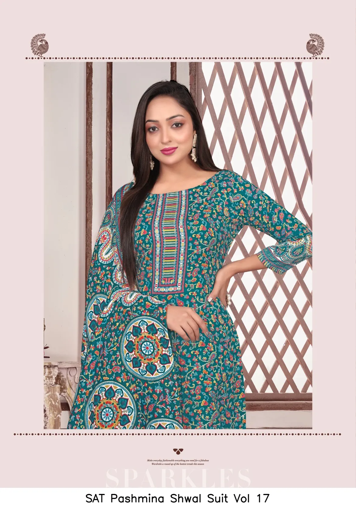 SAT Pashmina Shwal Suit Vol 17 - Image 11