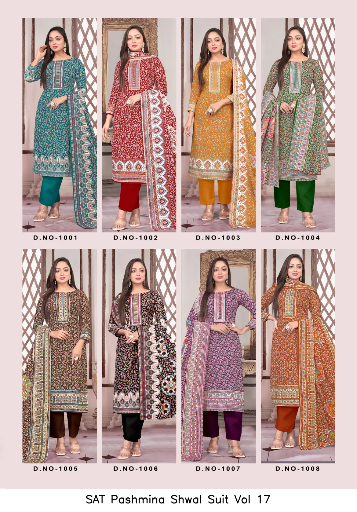SAT Pashmina Shwal Suit Vol 17 - Image 12