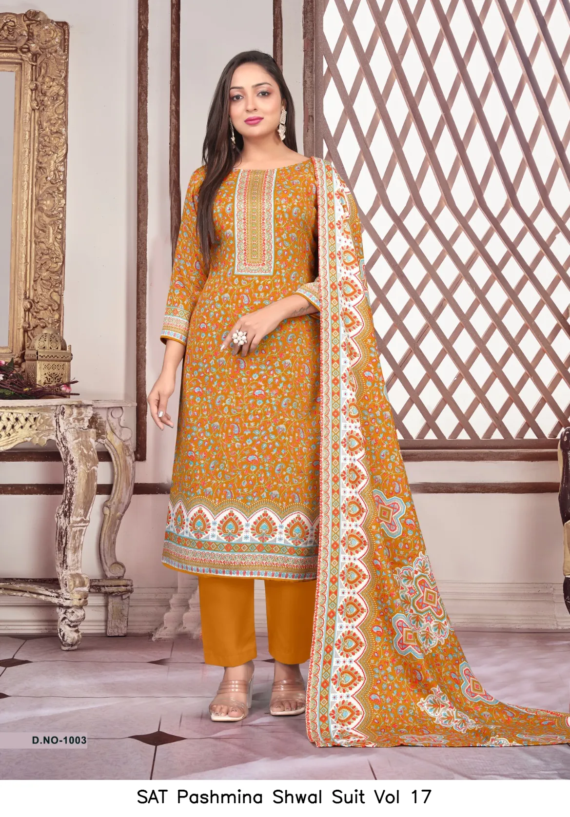 SAT Pashmina Shwal Suit Vol 17 - Image 13