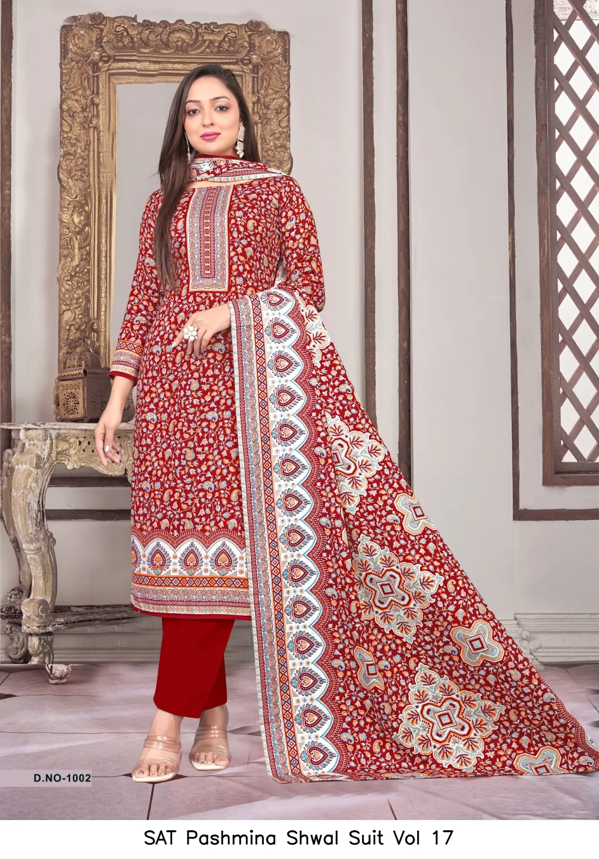 SAT Pashmina Shwal Suit Vol 17 - Image 3
