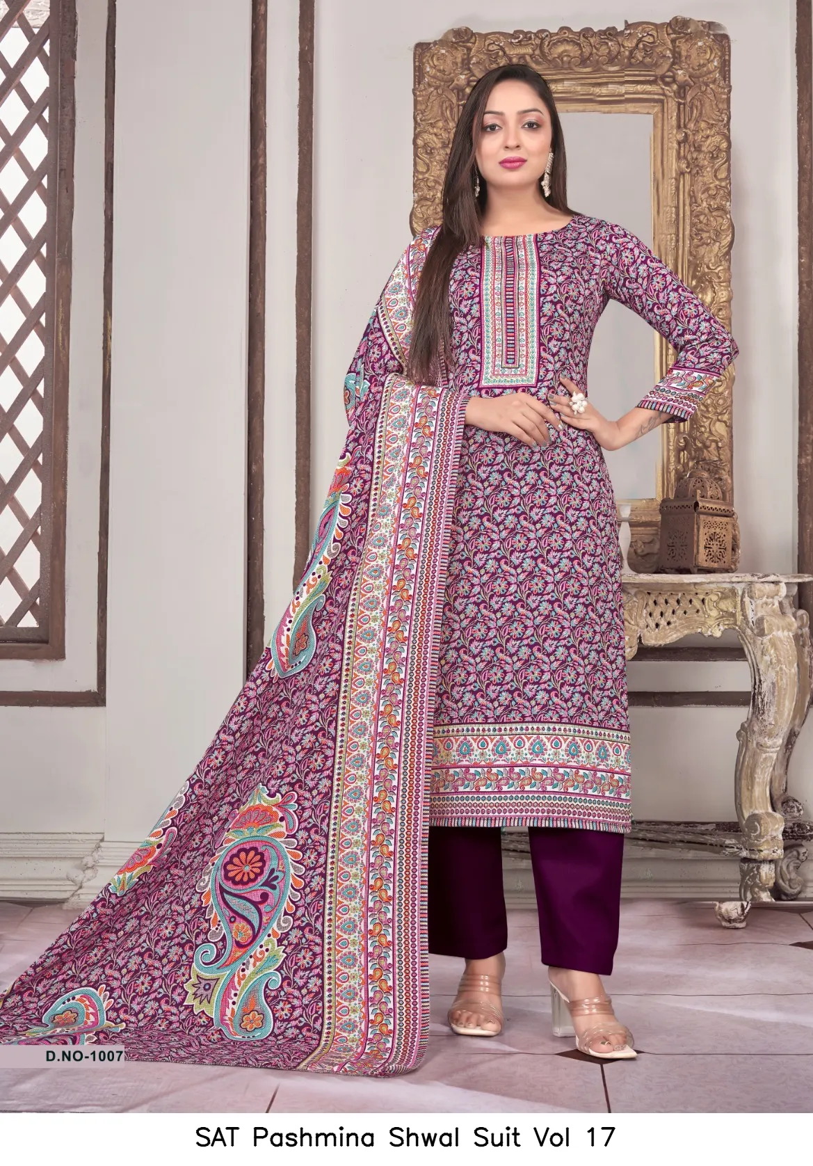 SAT Pashmina Shwal Suit Vol 17 - Image 6
