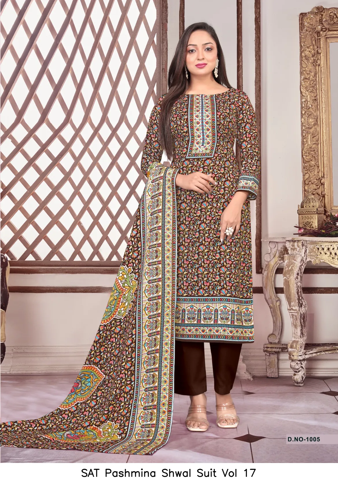 SAT Pashmina Shwal Suit Vol 17 - Image 8