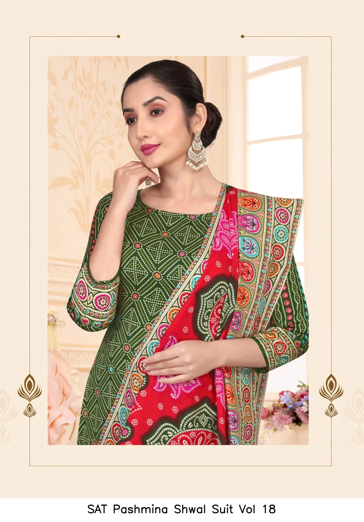 SAT Pashmina Shwal Suit Vol 18 - Image 10