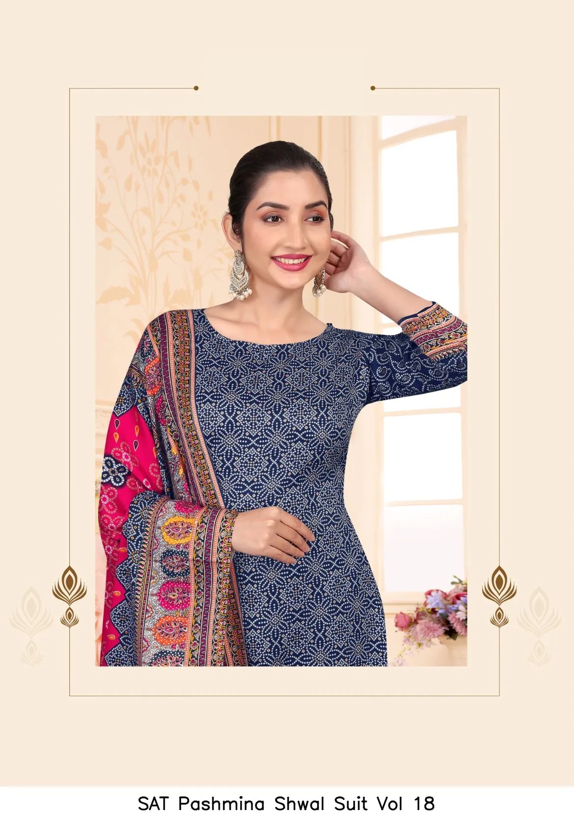 SAT Pashmina Shwal Suit Vol 18 - Image 11