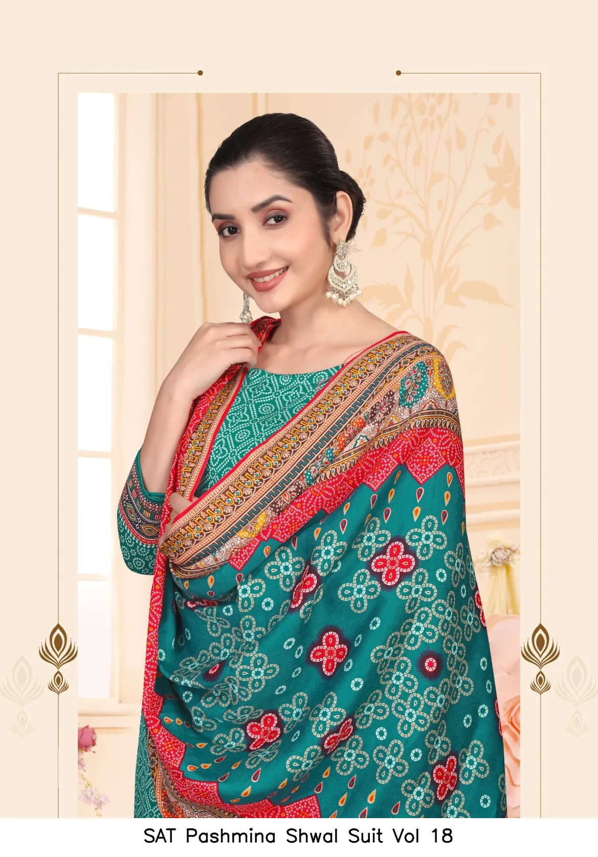 SAT Pashmina Shwal Suit Vol 18 - Image 15