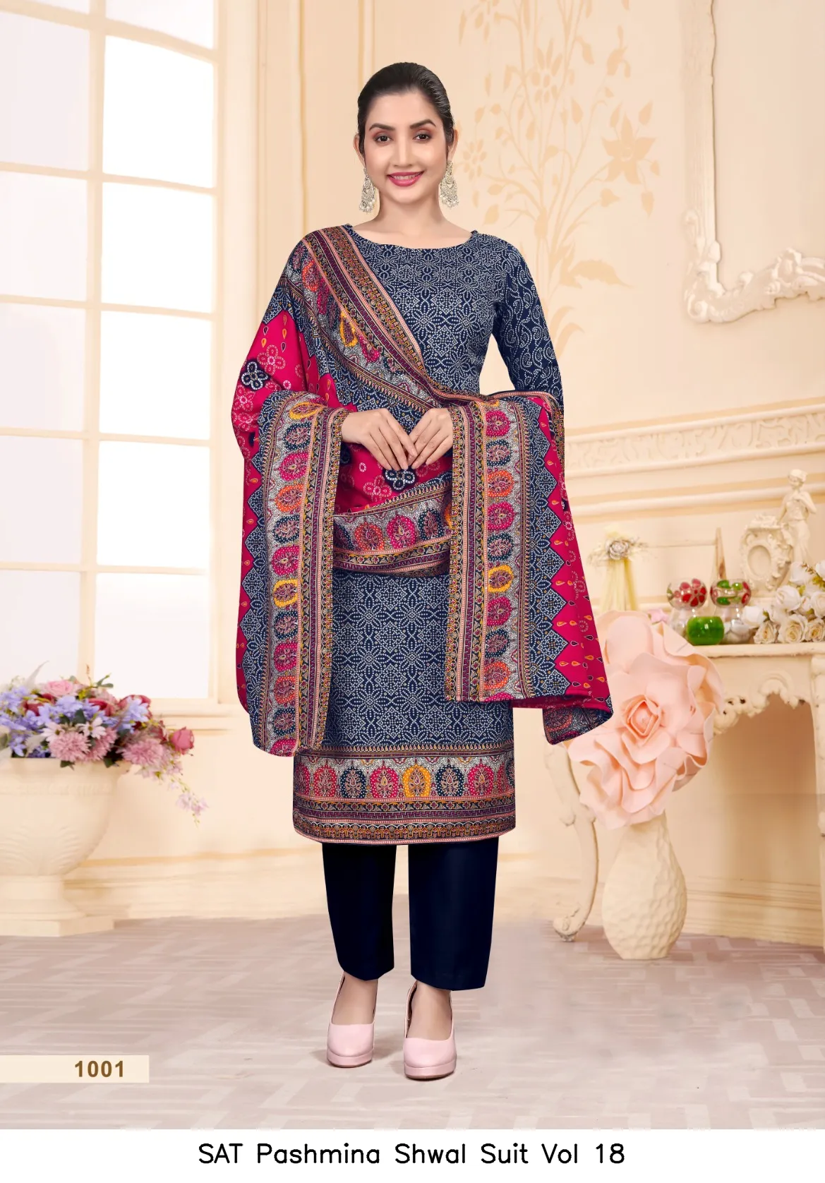SAT Pashmina Shwal Suit Vol 18 - Image 4