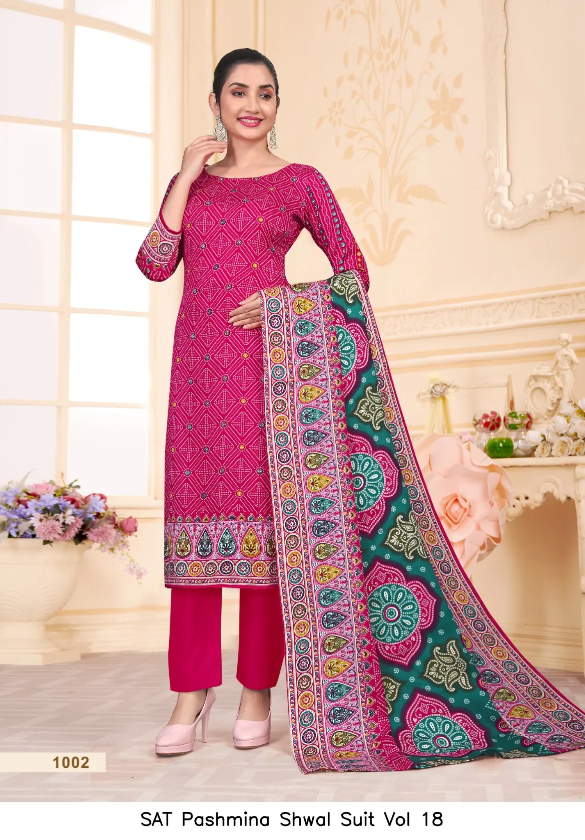 SAT Pashmina Shwal Suit Vol 18 - Image 5