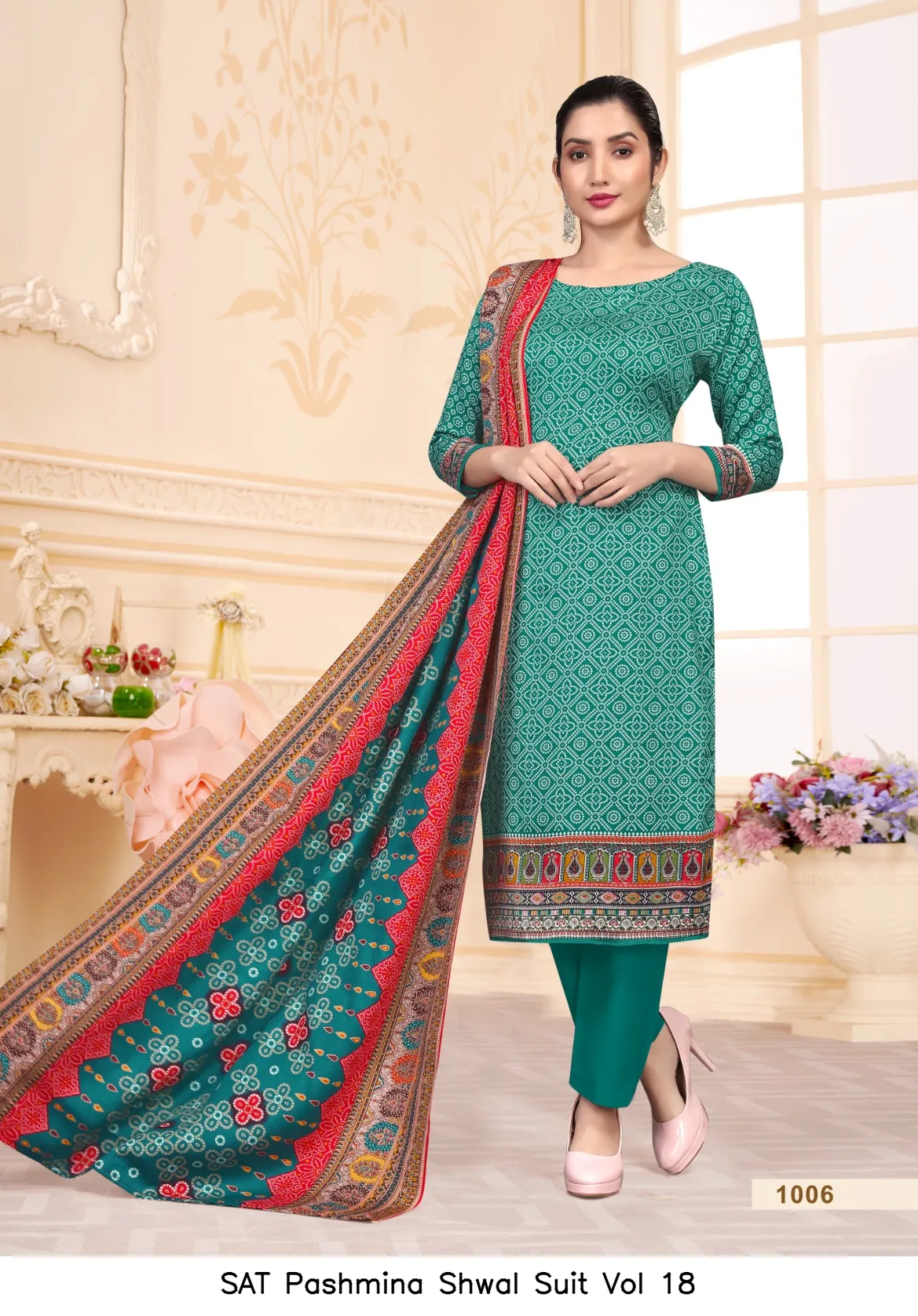SAT Pashmina Shwal Suit Vol 18 - Image 6