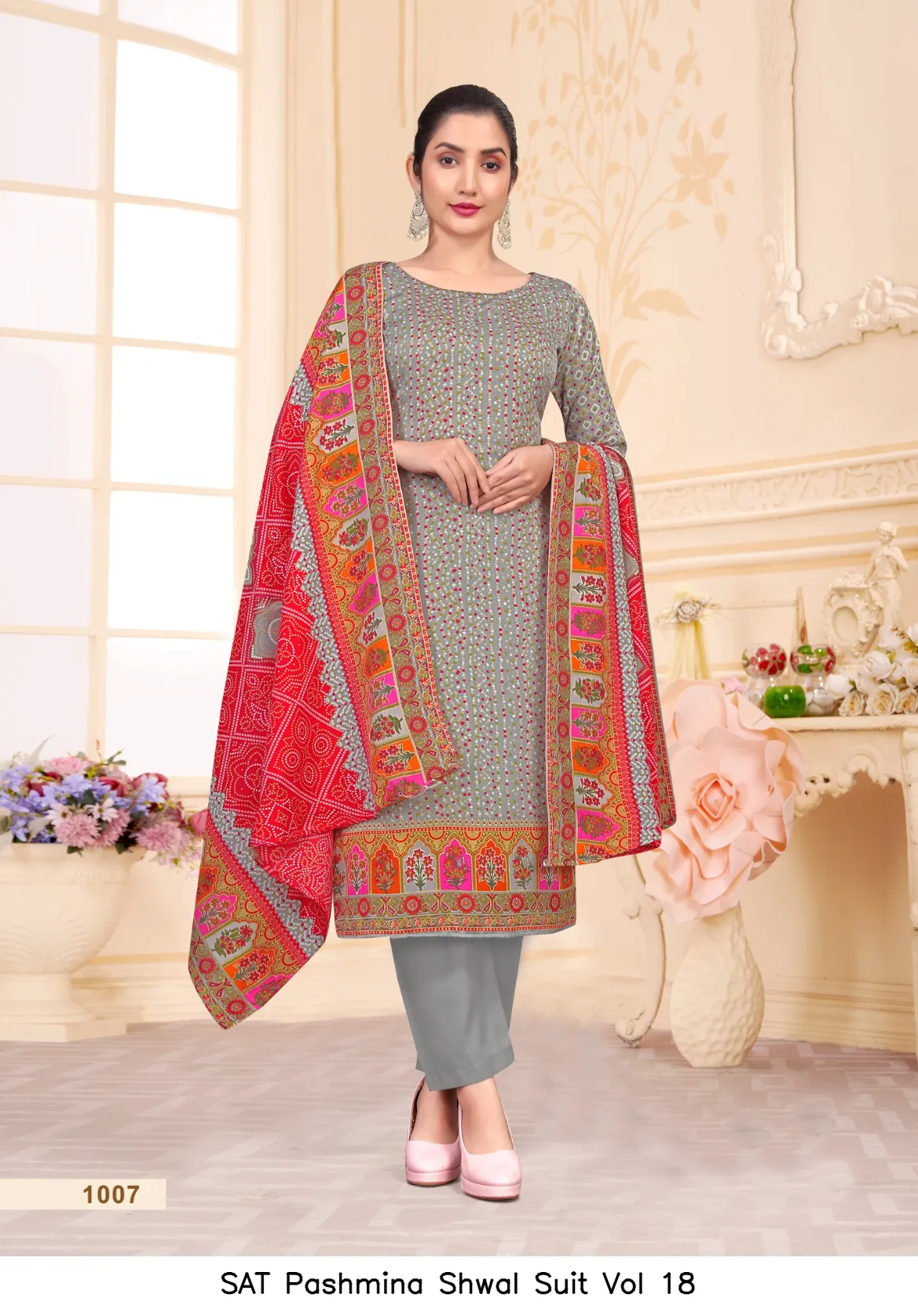 SAT Pashmina Shwal Suit Vol 18 - Image 7