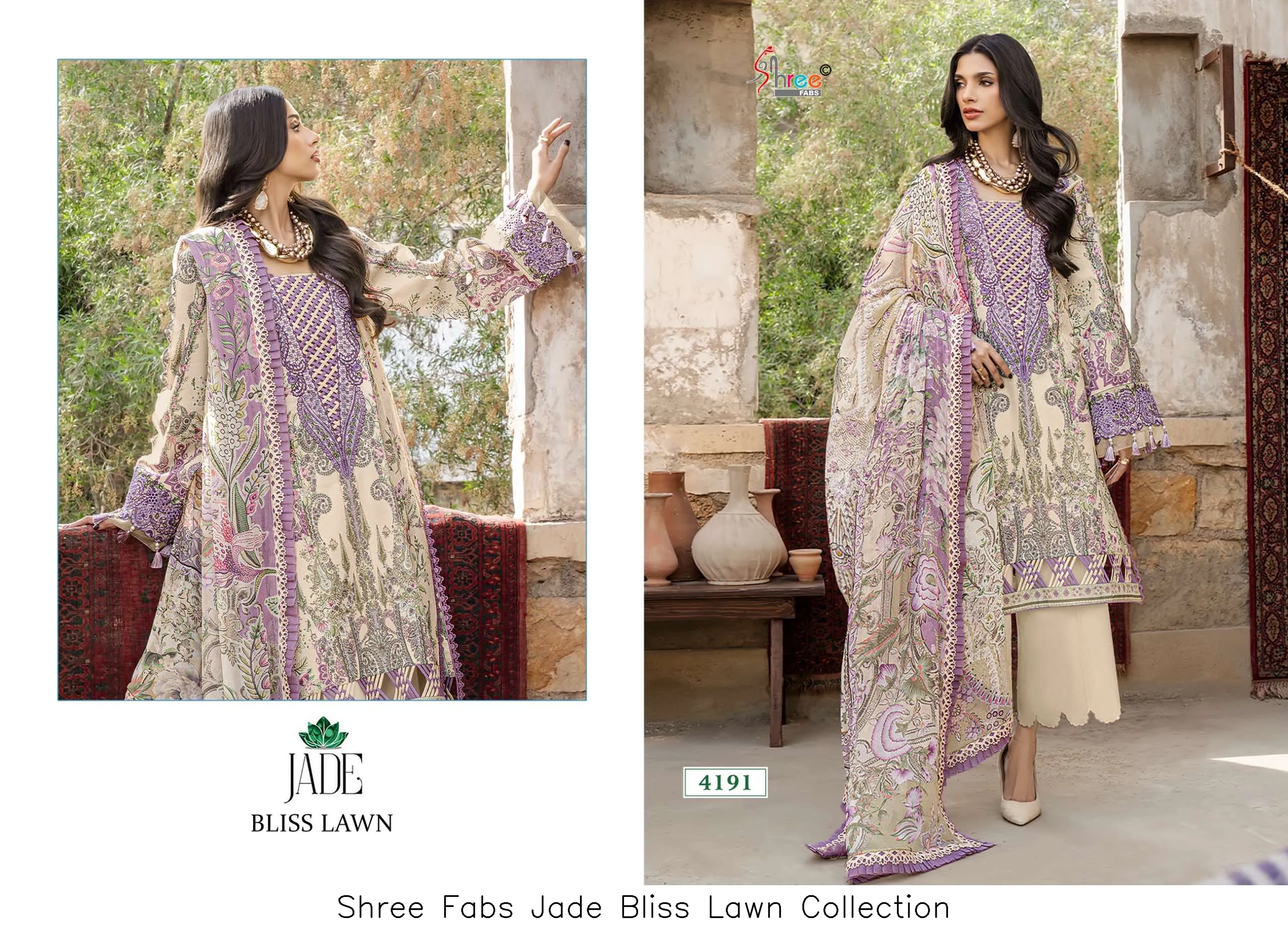Shree Fabs Jade Bliss Lawn Collection - Image 3