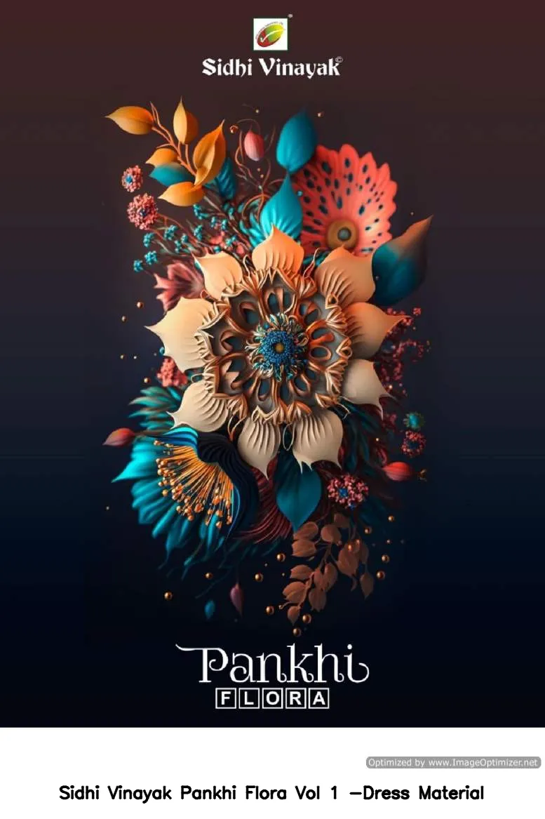 Sidhi Vinayak Pankhi Flora Vol 1 -Dress Material