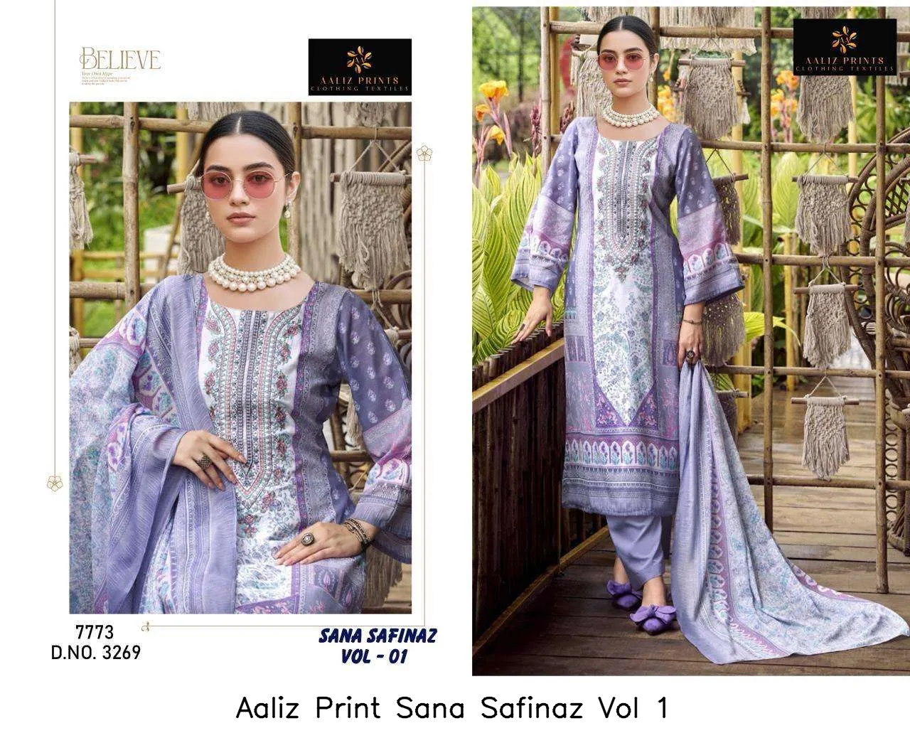 Aaliz Print Sana Safinaz Vol 1 - Image 12