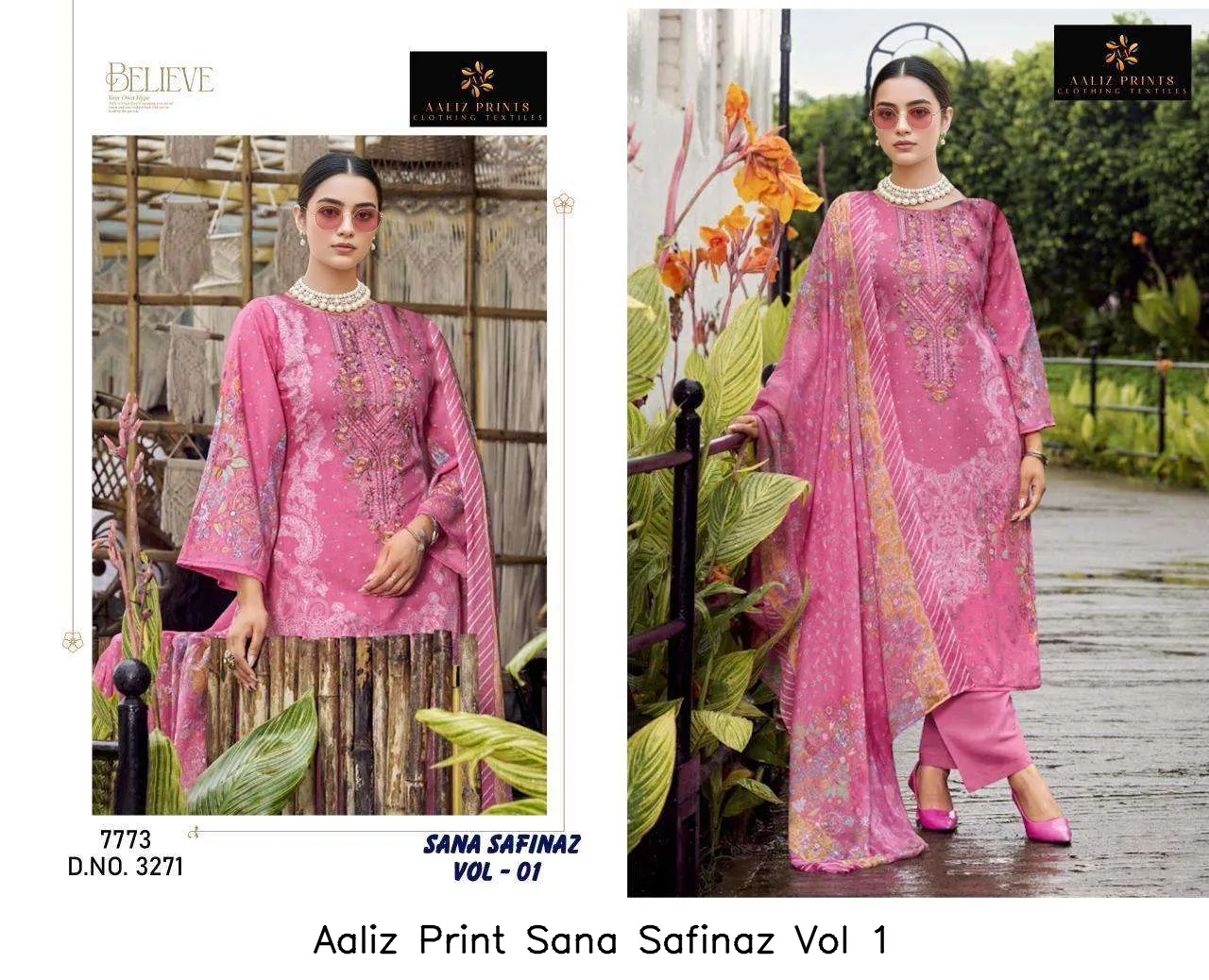 Aaliz Print Sana Safinaz Vol 1 - Image 3