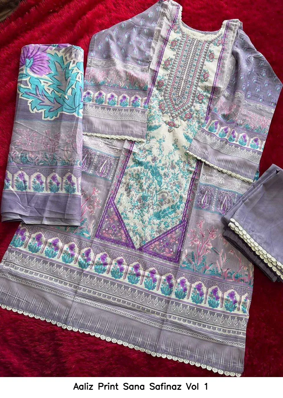 Aaliz Print Sana Safinaz Vol 1 - Image 6