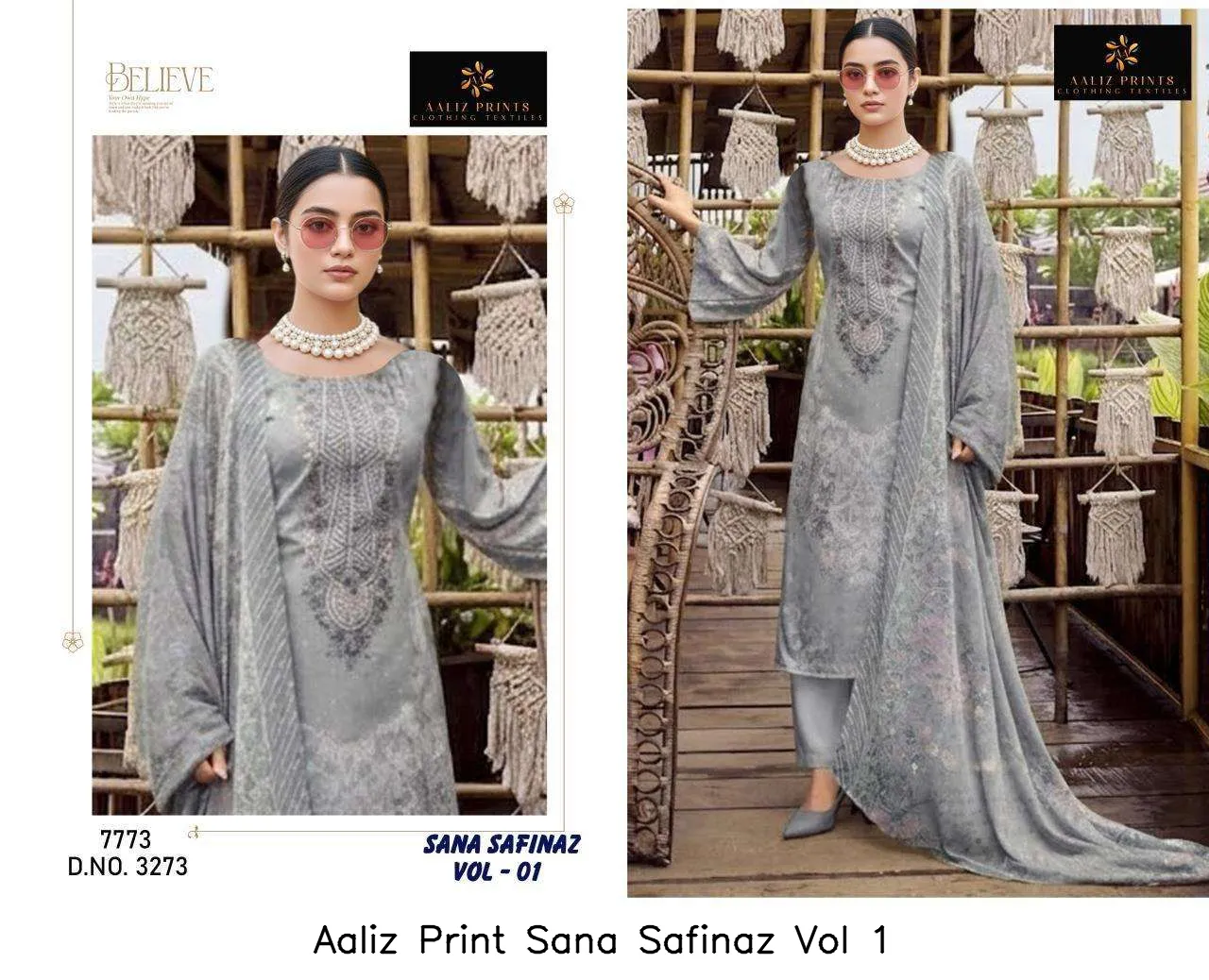 Aaliz Print Sana Safinaz Vol 1 - Image 9