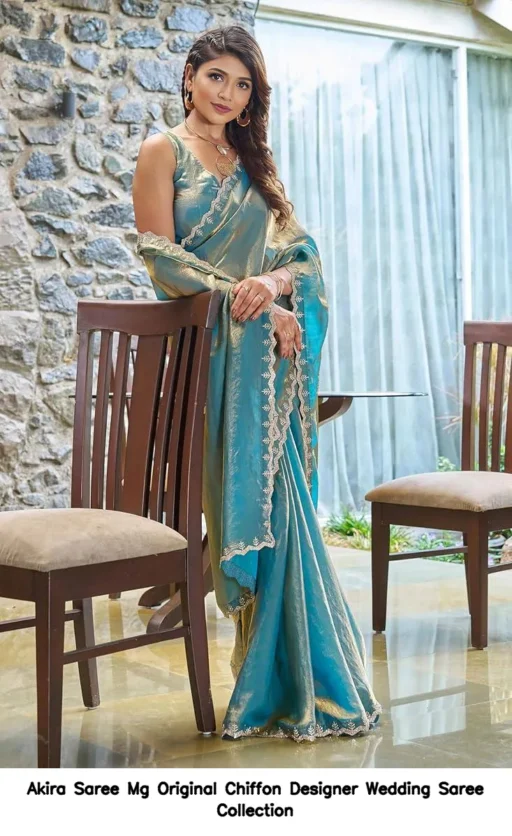 Akira Saree Mg Original Chiffon Designer Wedding Saree Collection