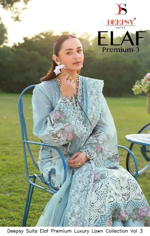 Deepsy Suits Elaf Premium Luxury Lawn Collection Vol 3