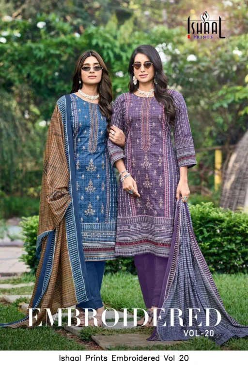 Ishaal Prints Embroidered Vol 20