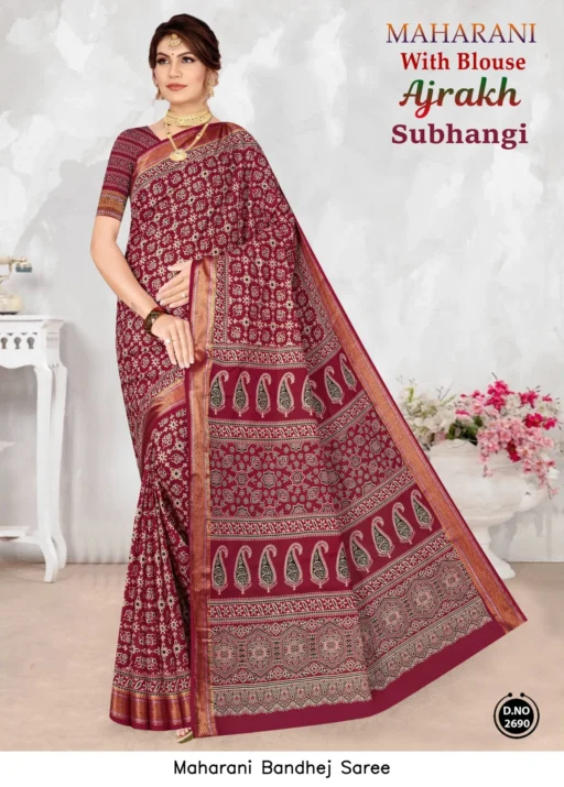 Maharani Bandhej Saree