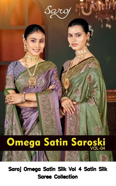 Saroj Omega Satin Silk Vol 4 Satin Silk Saree Collection