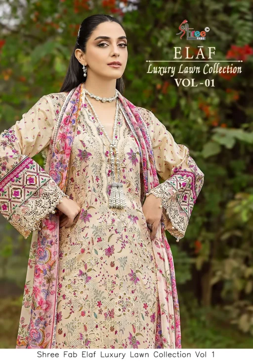 Shree Fab Elaf Luxury Lawn Collection Vol 1