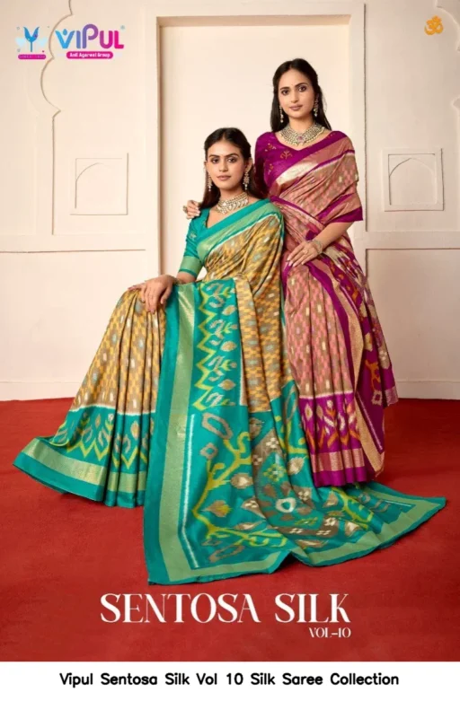 Vipul Sentosa Silk Vol 10 Silk Saree Collection