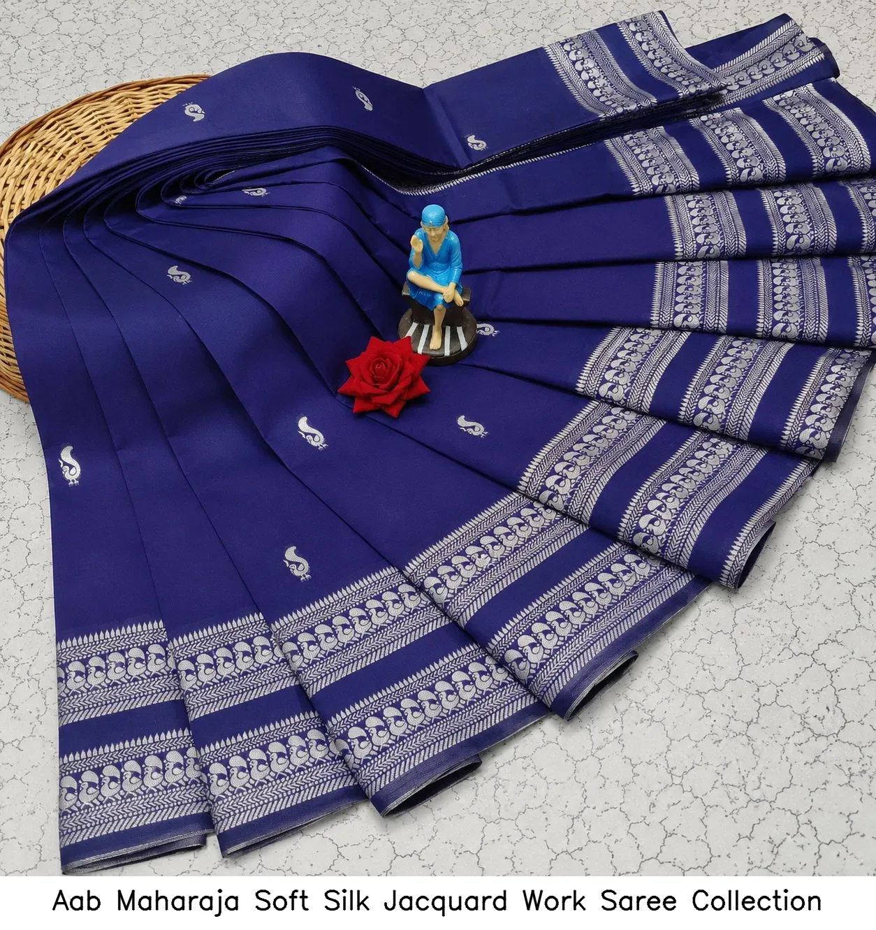 Aab Maharaja Soft Silk Jacquard Work Saree Collection - Image 2
