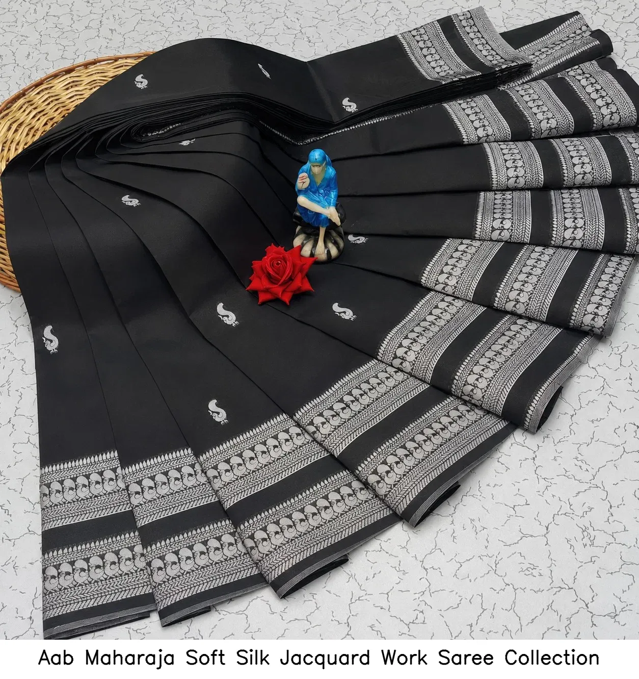 Aab Maharaja Soft Silk Jacquard Work Saree Collection - Image 6