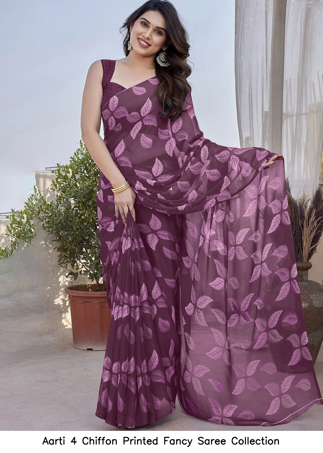 Aarti 4 Chiffon Printed Fancy Saree Collection - Image 8