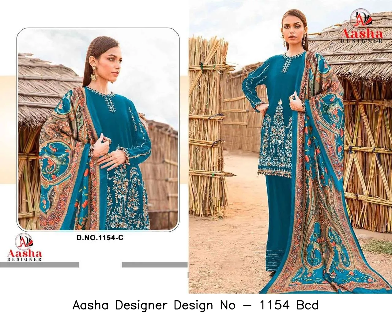 Aasha Designer Design No - 1154 Bcd - Image 2