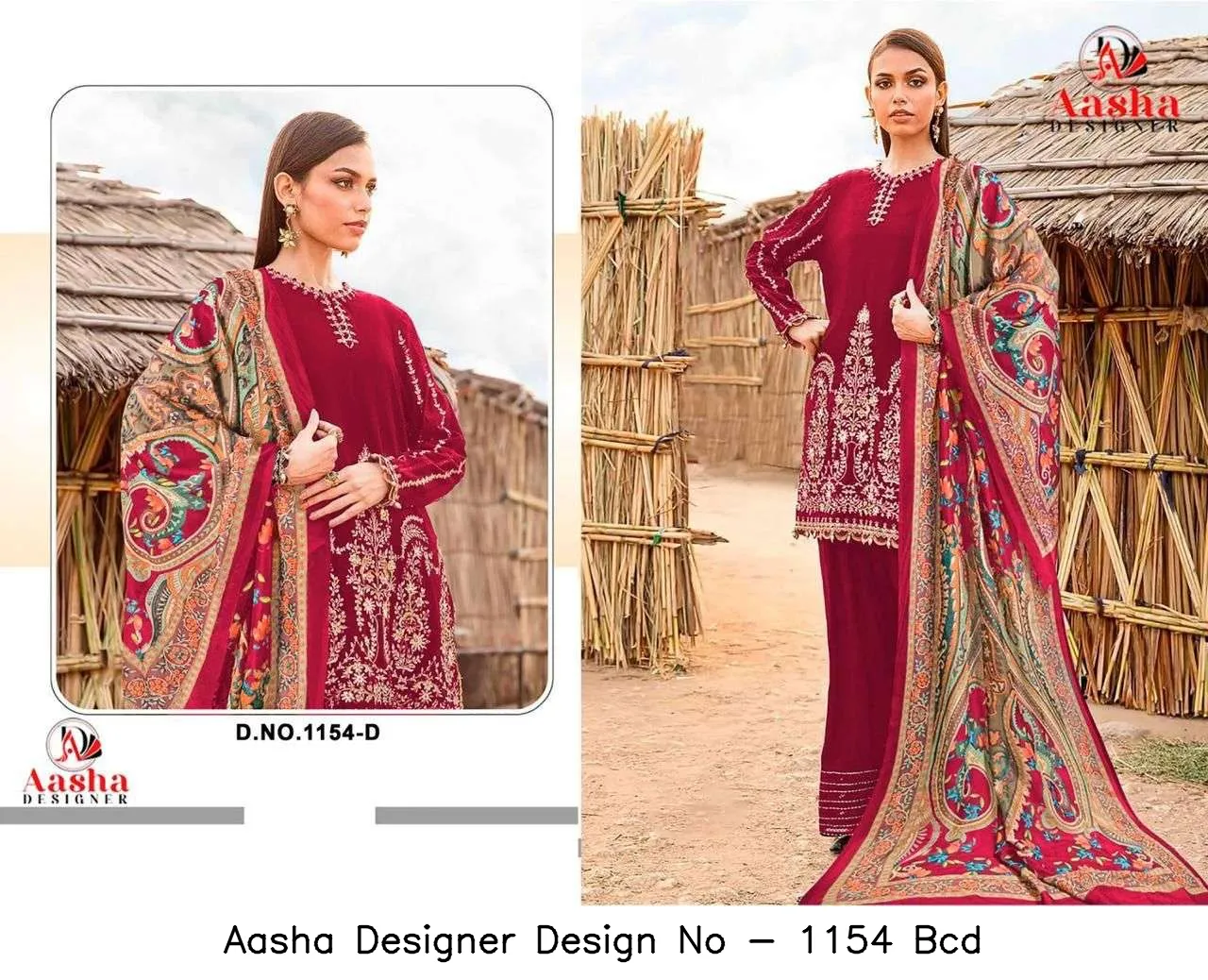Aasha Designer Design No - 1154 Bcd - Image 3