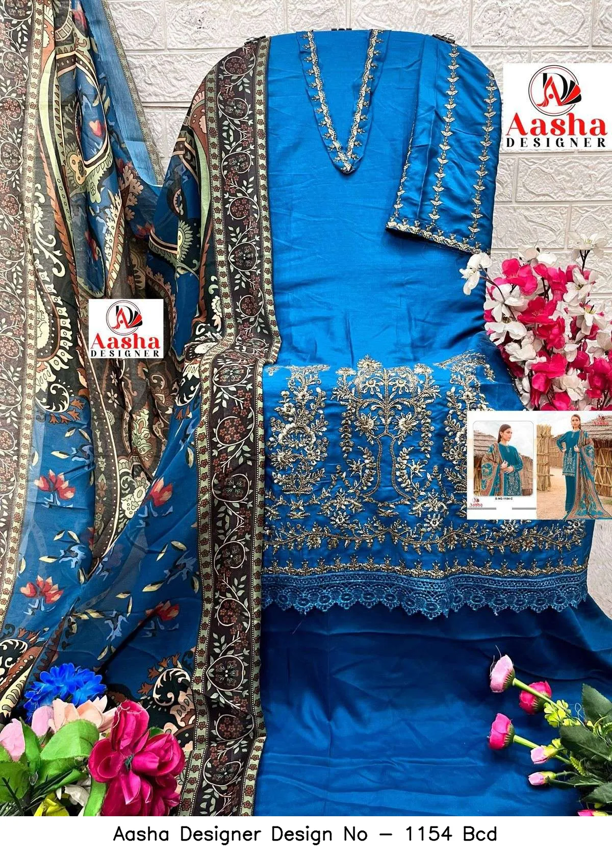 Aasha Designer Design No - 1154 Bcd - Image 4