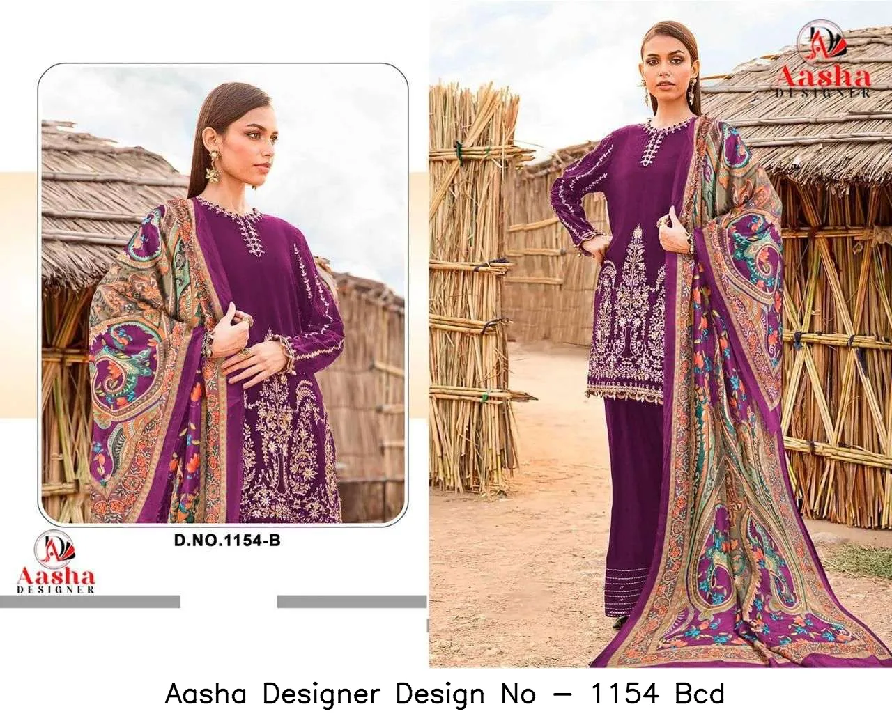 Aasha Designer Design No - 1154 Bcd - Image 6
