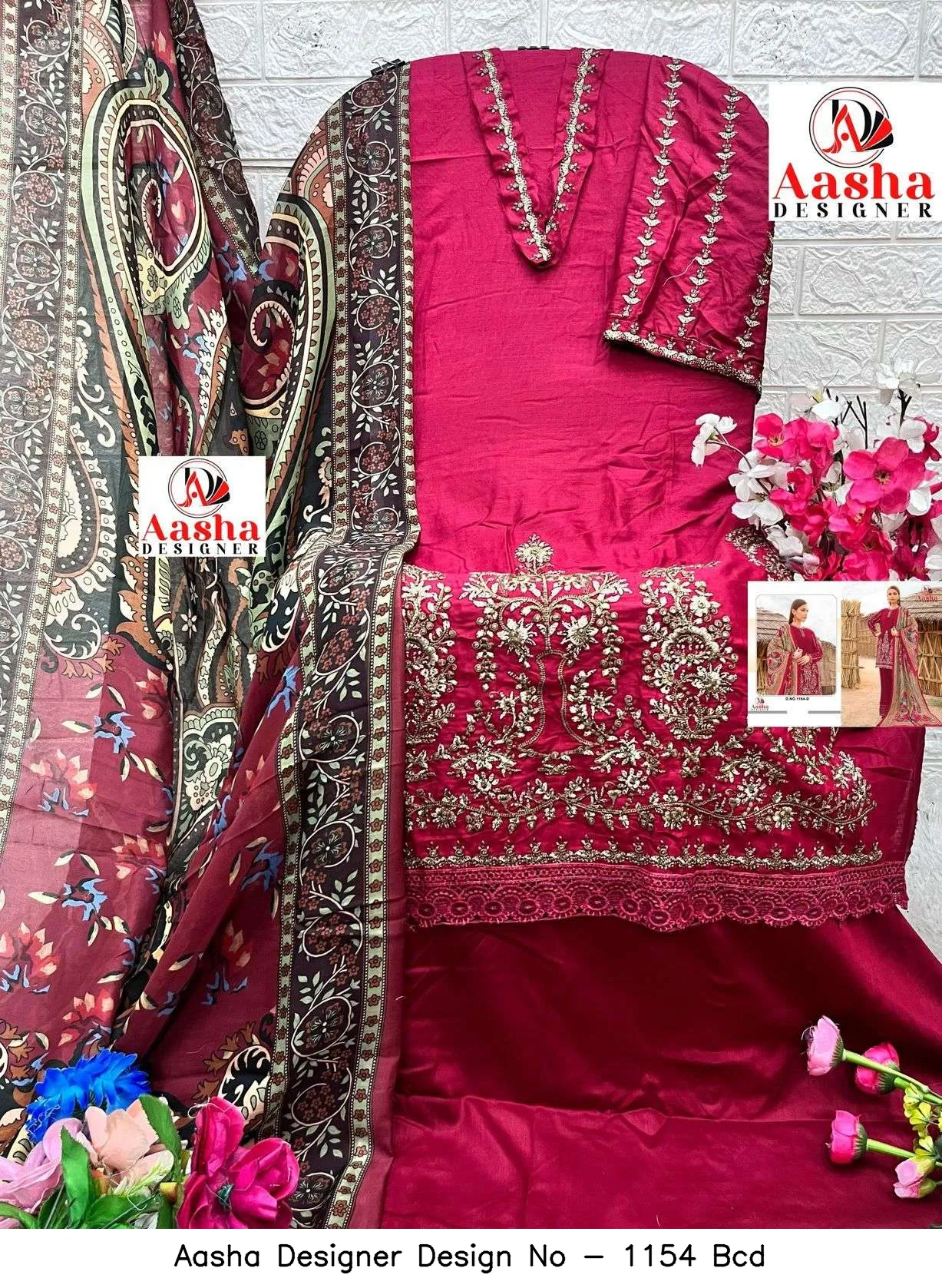 Aasha Designer Design No - 1154 Bcd - Image 7