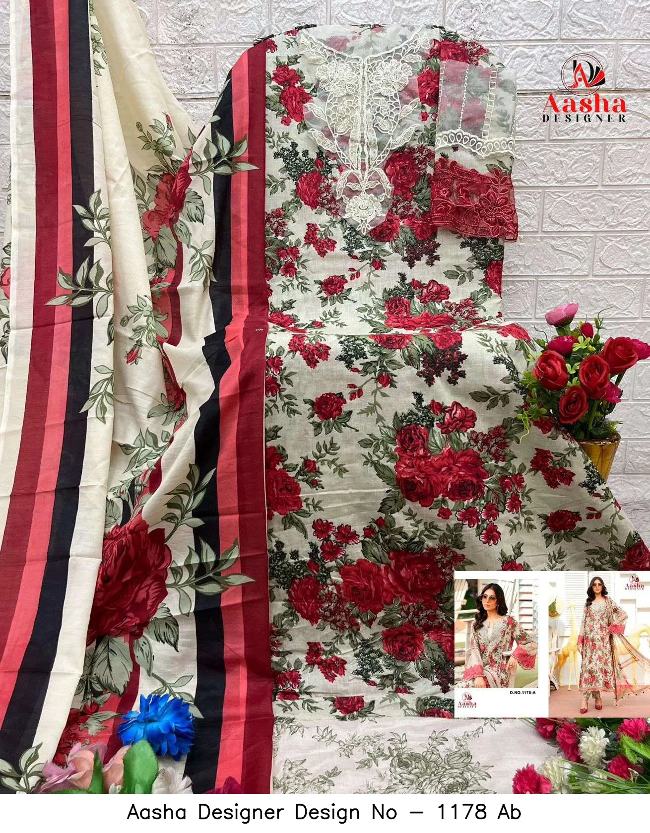 Aasha Designer Design No - 1178 Ab - Image 10