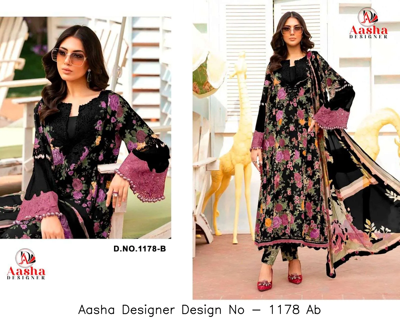 Aasha Designer Design No - 1178 Ab - Image 8