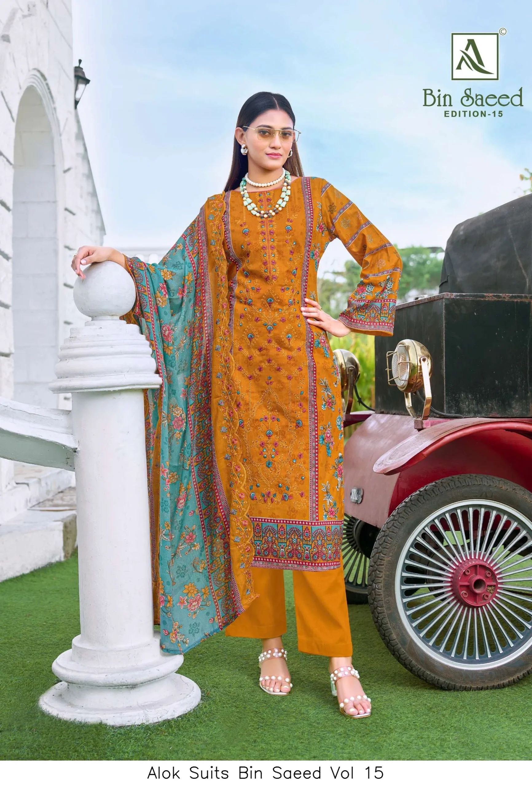 Alok Suits Bin Saeed Vol 15 - Image 6