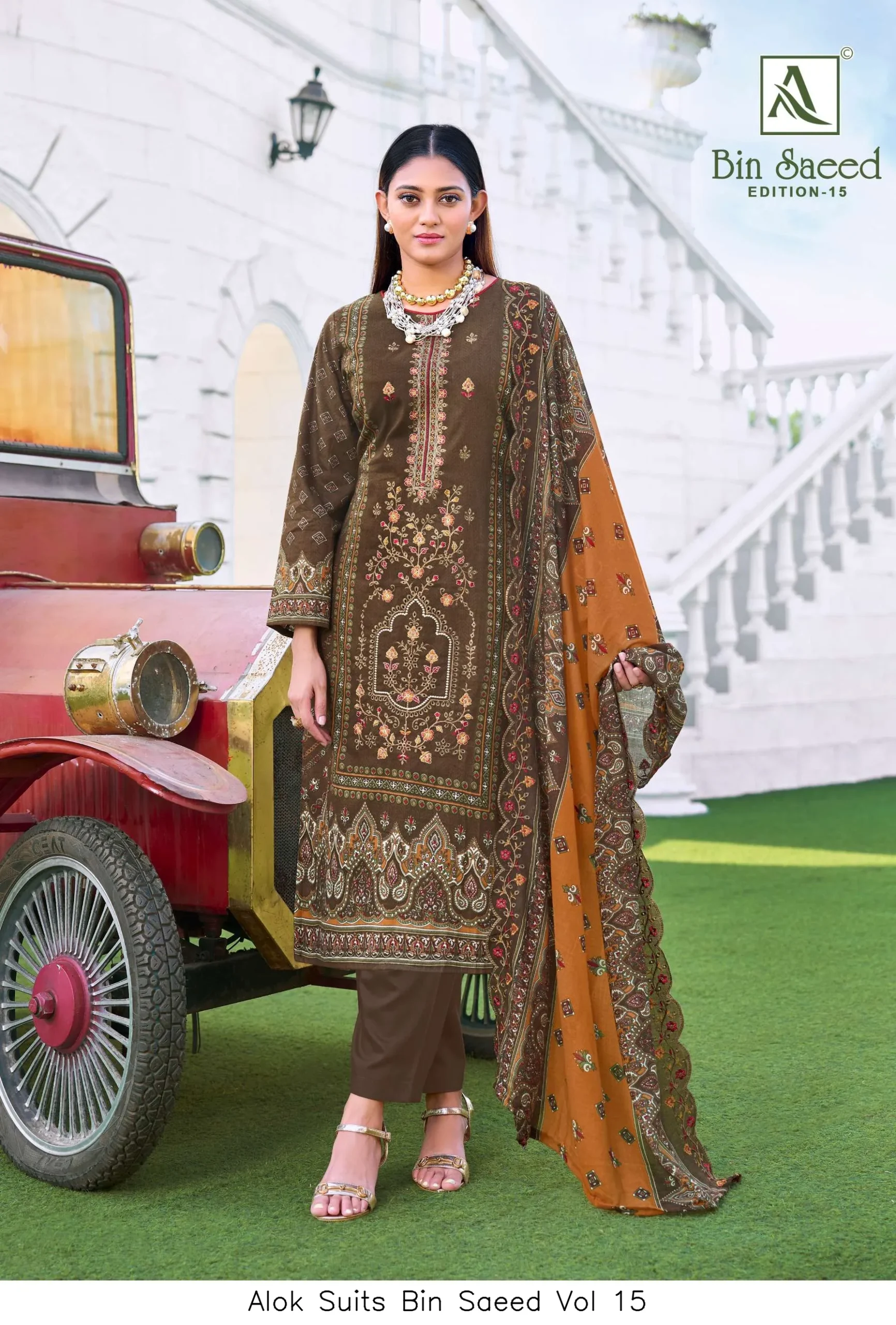 Alok Suits Bin Saeed Vol 15 - Image 7