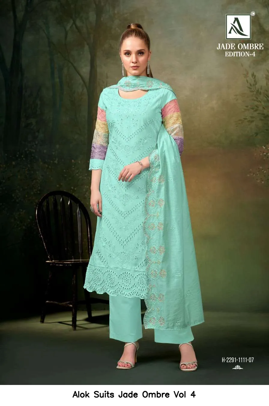 Alok Suits Jade Ombre Vol 4 - Image 9