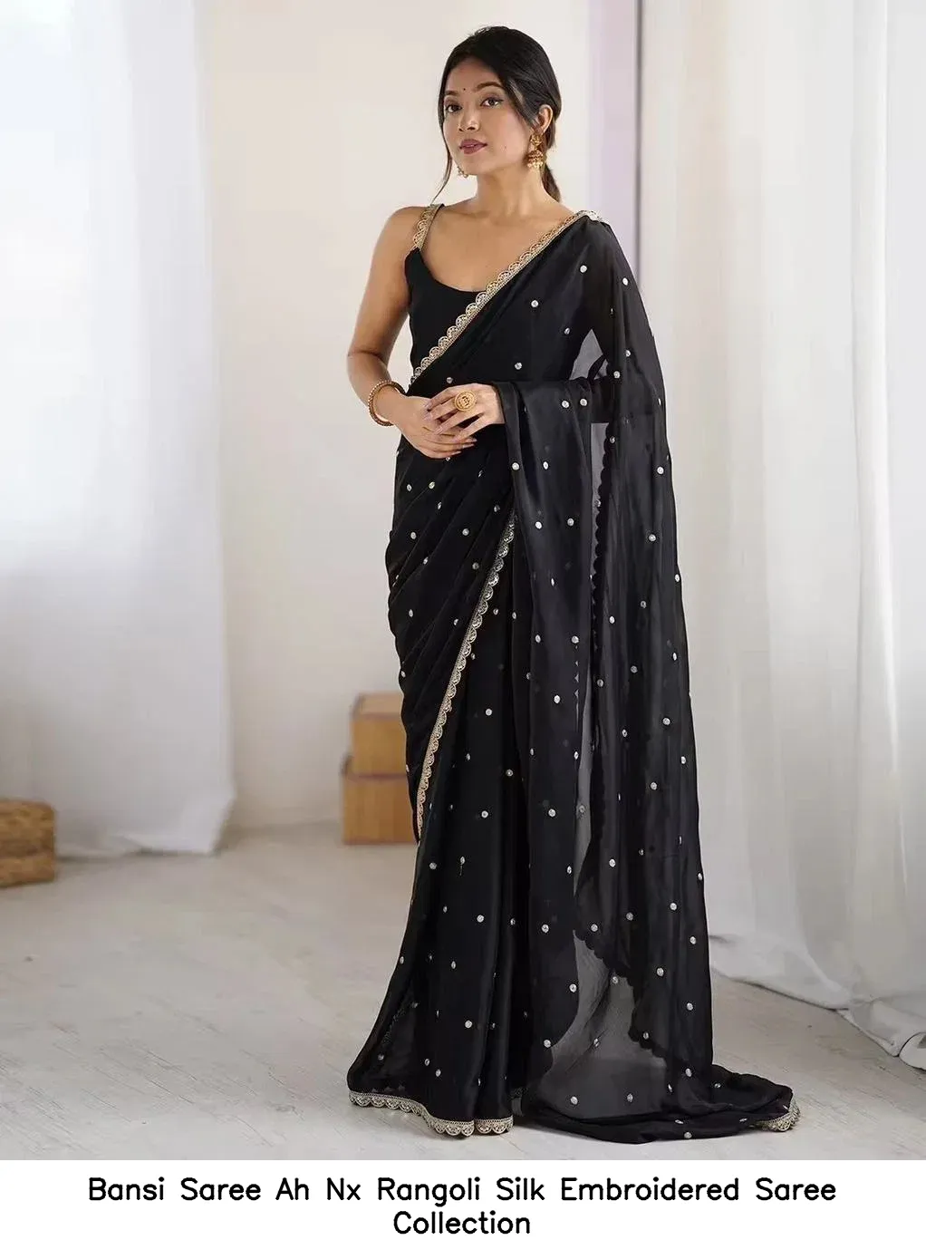 Bansi Saree Ah Nx Rangoli Silk Embroidered Saree Collection - Image 4