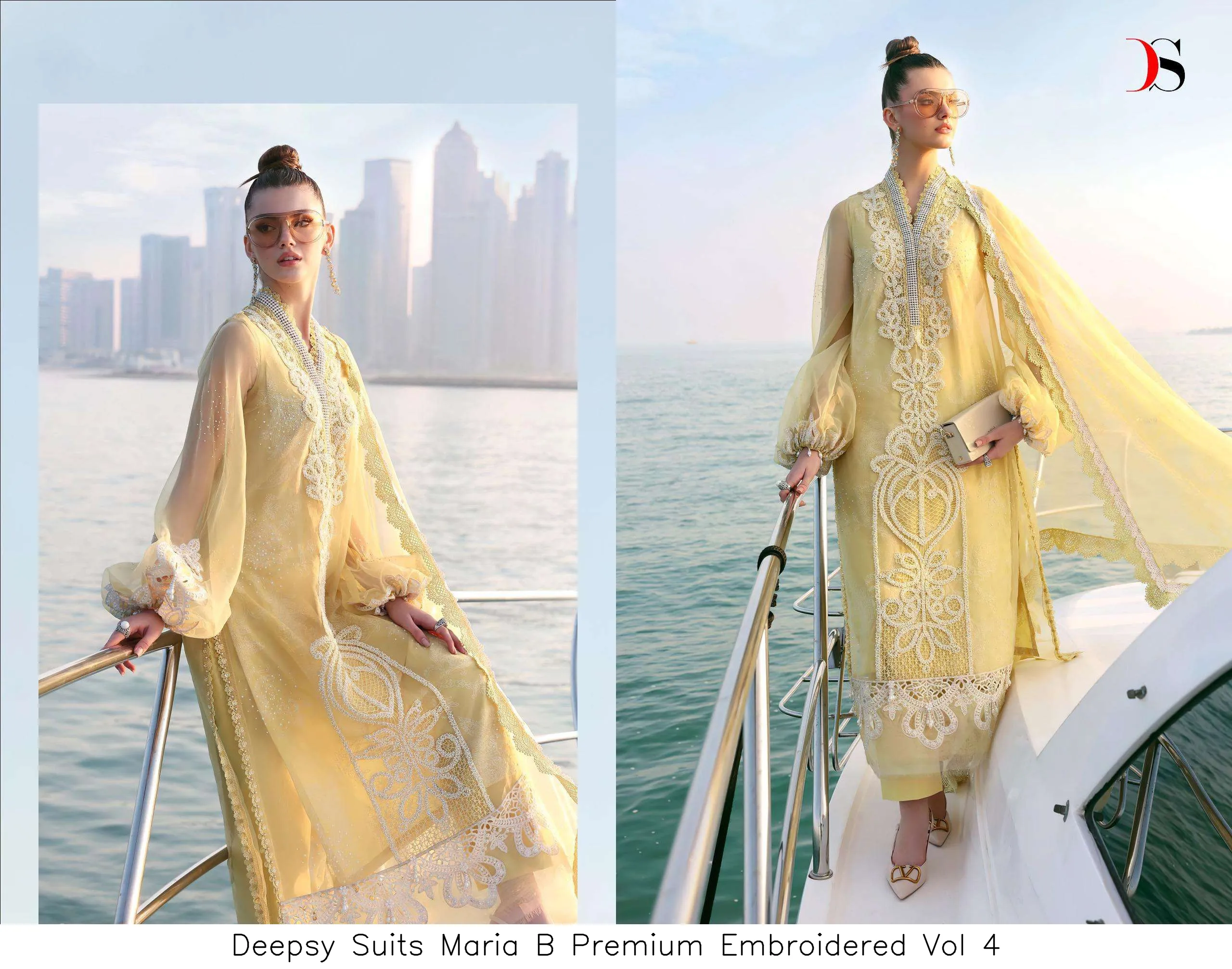 Deepsy Suits Maria B Premium Embroidered Vol 4 - Image 3