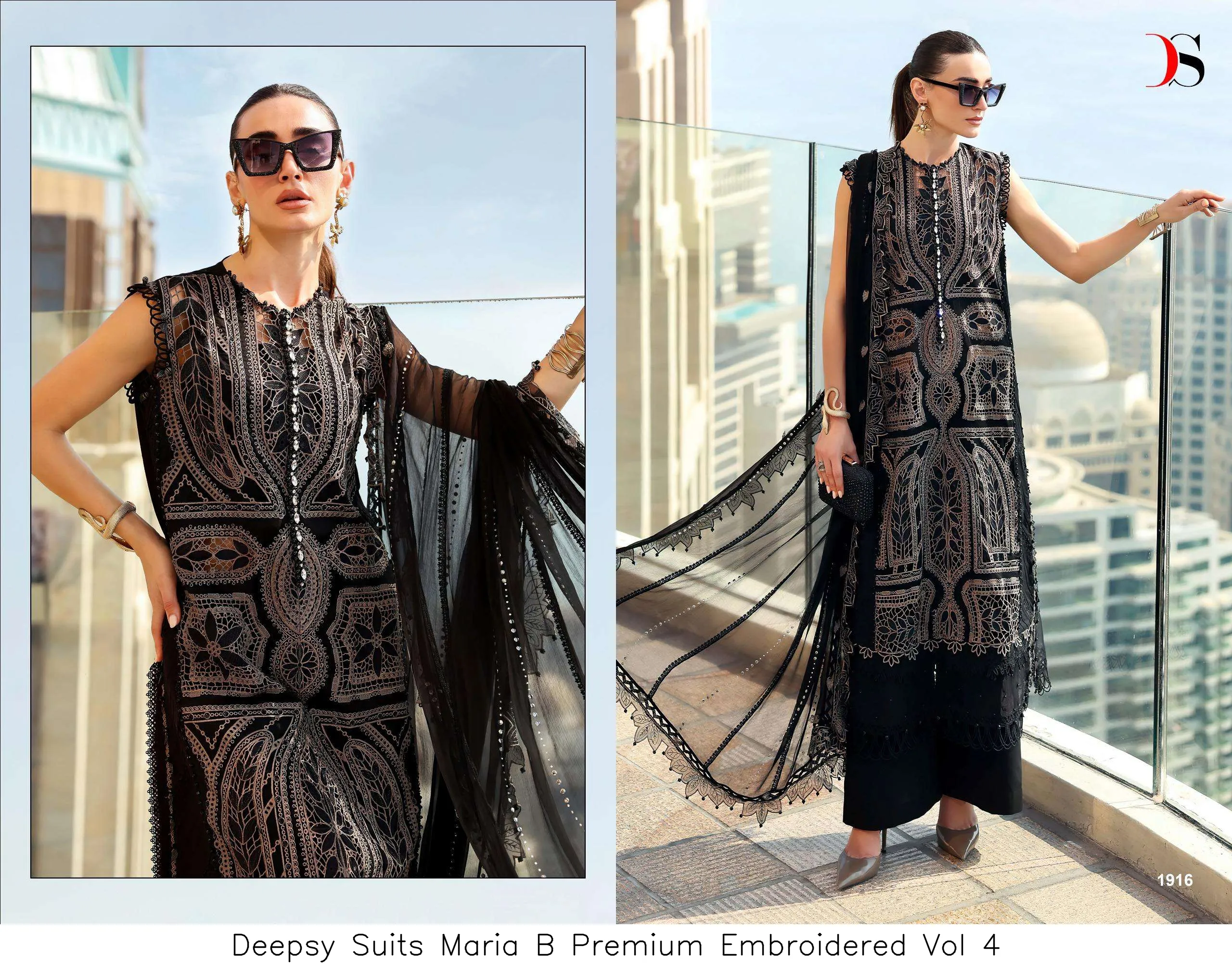 Deepsy Suits Maria B Premium Embroidered Vol 4 - Image 7