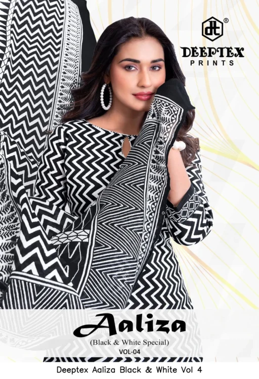 Deeptex Aaliza Black & White Vol 4