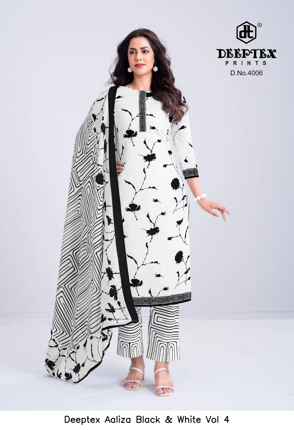 Deeptex Aaliza Black & White Vol 4 - Image 5