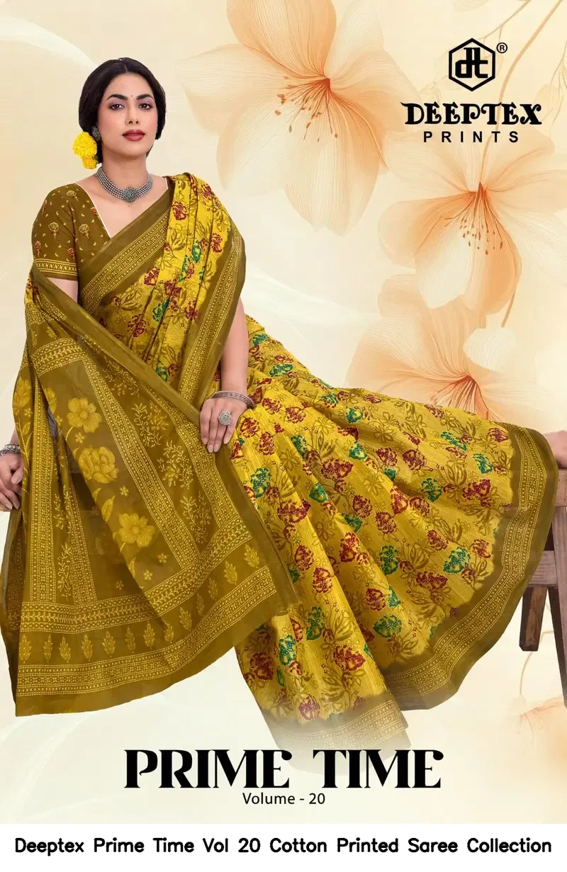 Deeptex Prime Time Vol 20 Cotton Printed Saree Collection